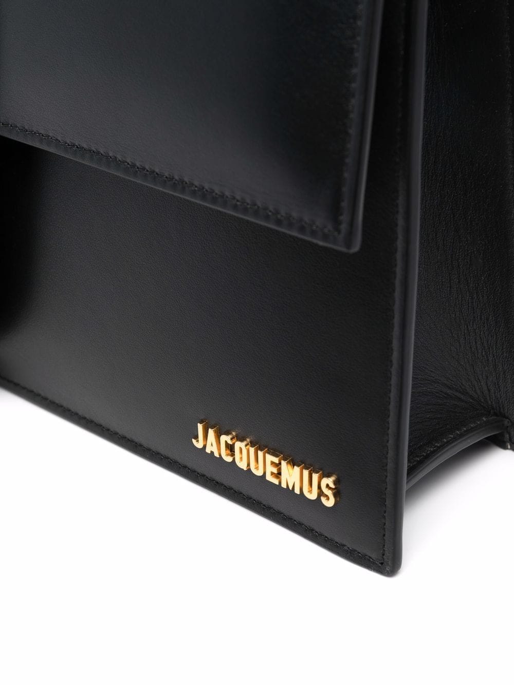 JACQUEMUS Le Chiquito Calfskin Leather Shoulder Bag - Black image 2