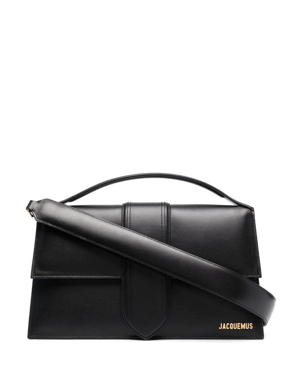 JACQUEMUS Le Chiquito Calfskin Leather Shoulder Bag - Black image 0