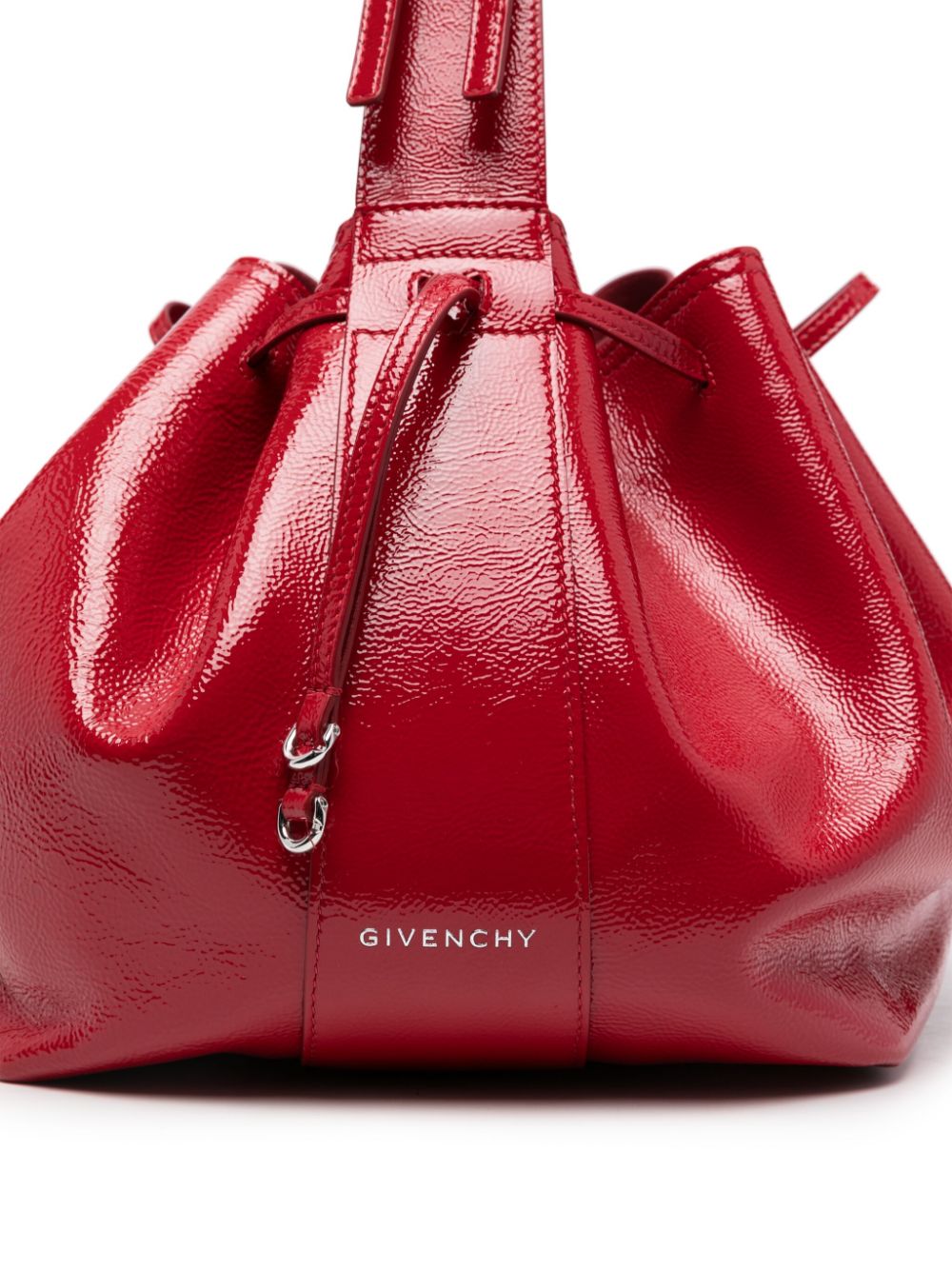 Givenchy Red Calfskin Drawstring Shoulder Bag image 1