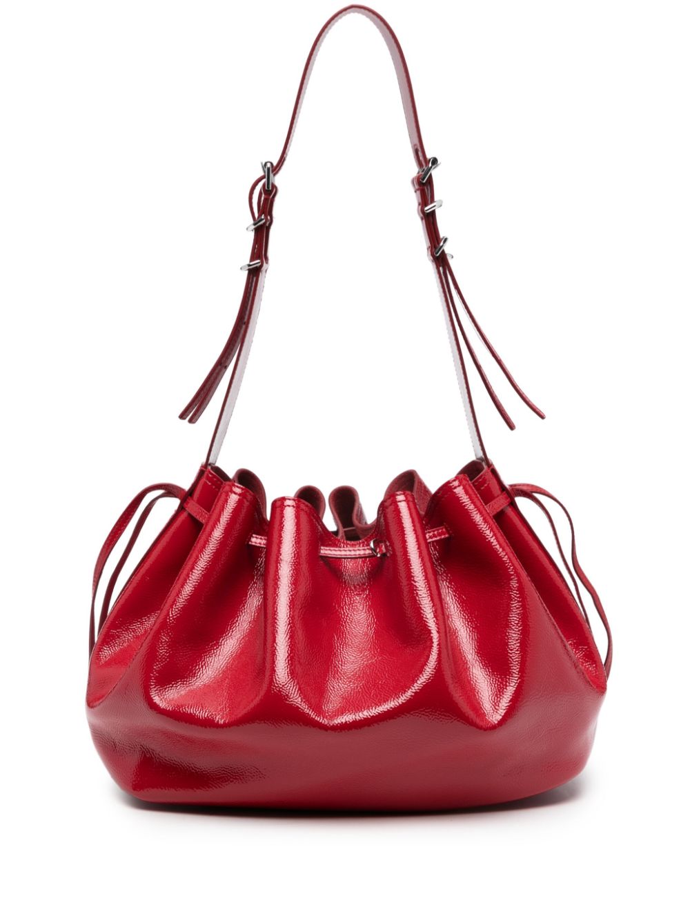 Givenchy Red Calfskin Drawstring Shoulder Bag image 0