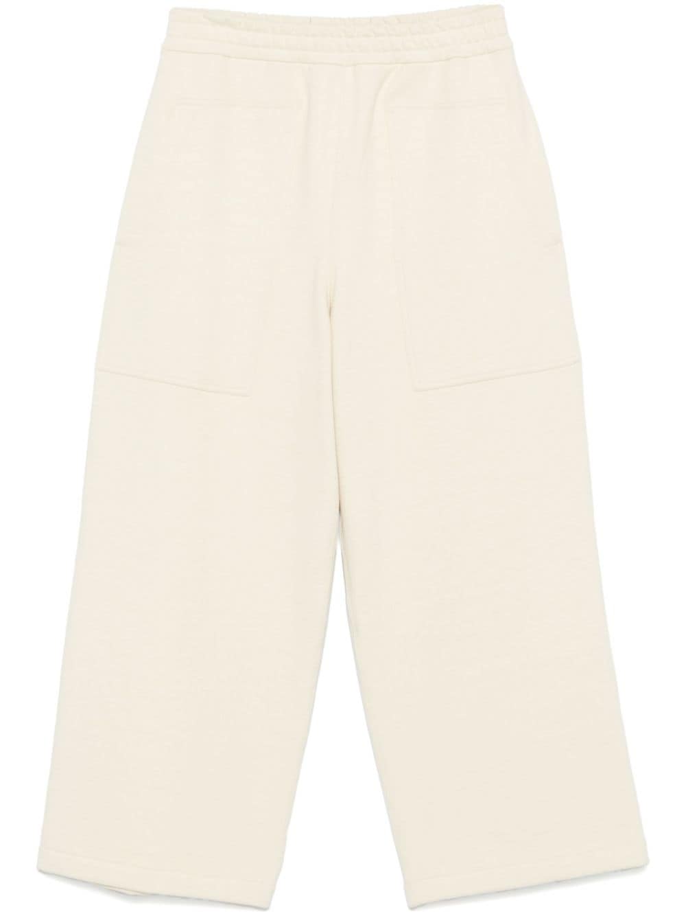 Jil Sander Women's White Cotton Blend Trousers image 0