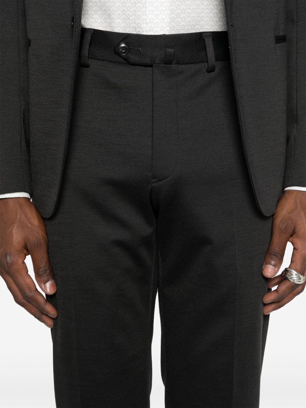 Emporio Armani Two-Piece Suit in Charcoal Grey image 1