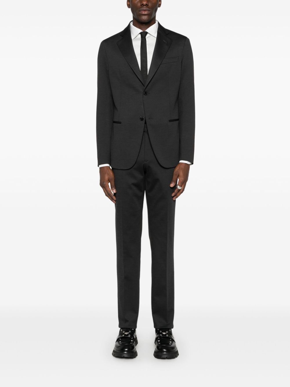 Emporio Armani Two-Piece Suit in Charcoal Grey image 2