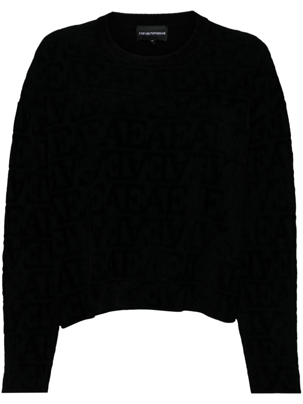 Emporio Armani Black Logo Crewneck Sweater image 0