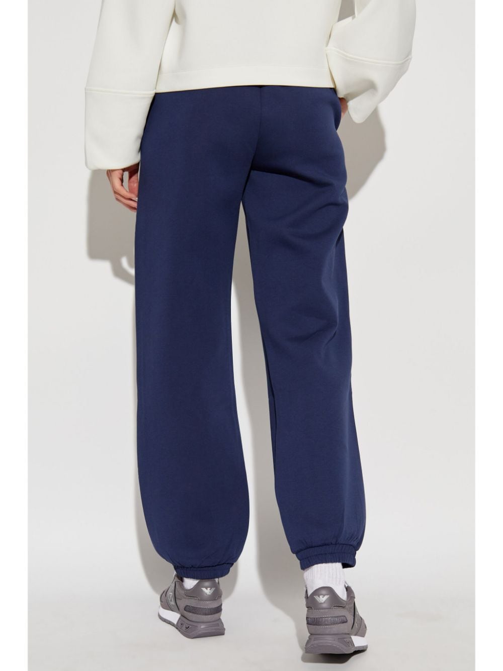 Emporio Armani Tapered Leg Trousers - Navy Blue image 1