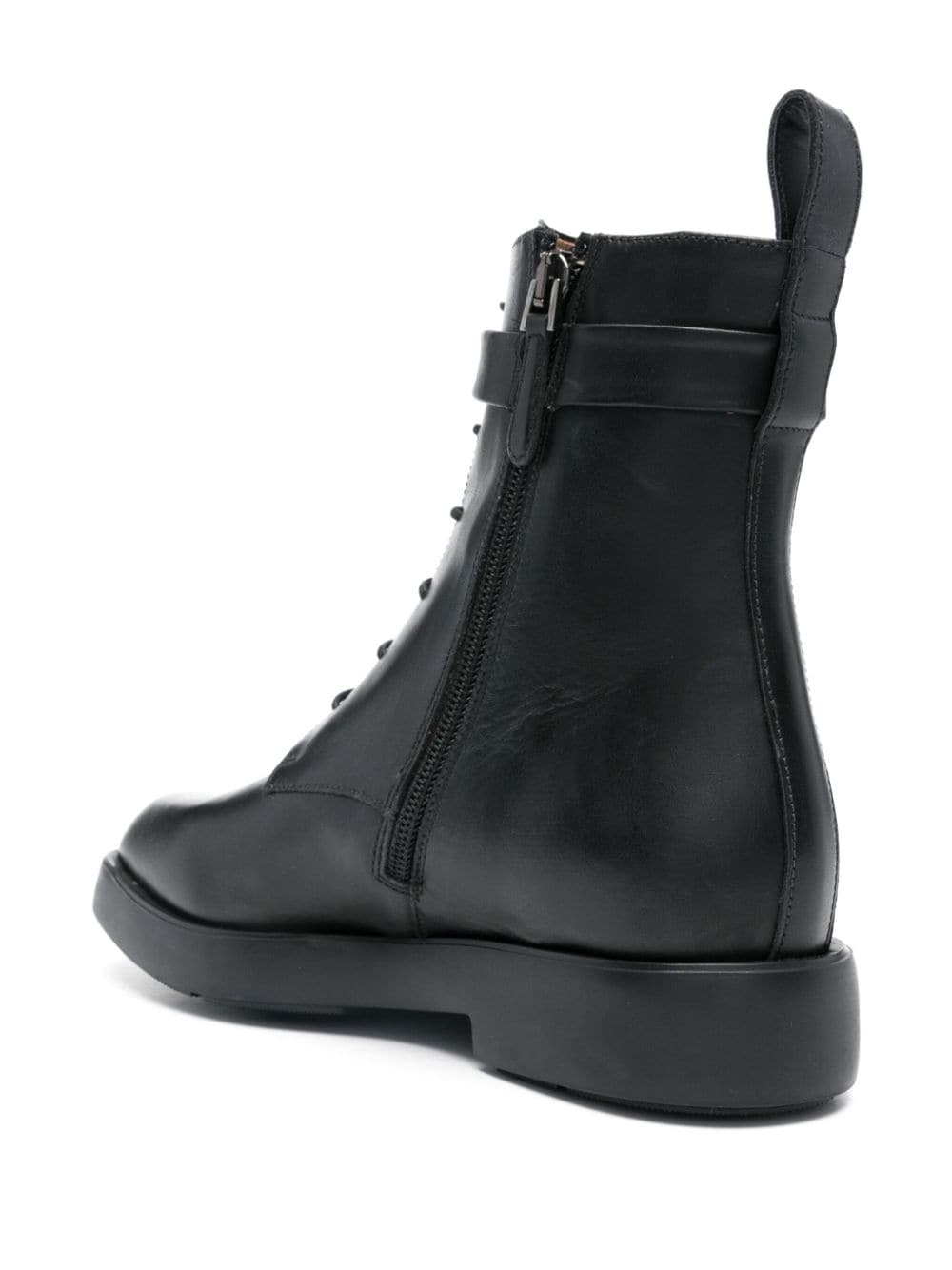 Emporio Armani Capsule Black Leather Ankle Boots image 1