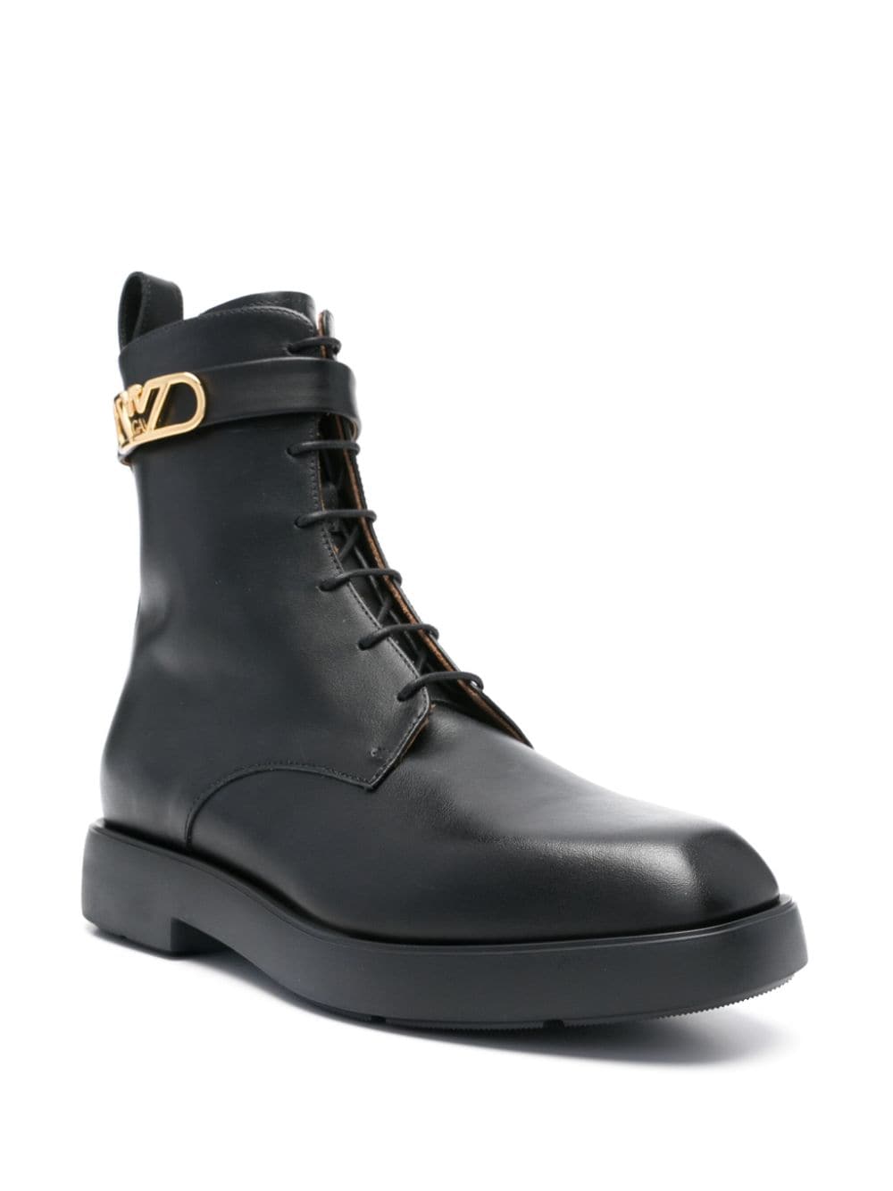 Emporio Armani Capsule Black Leather Ankle Boots image 3