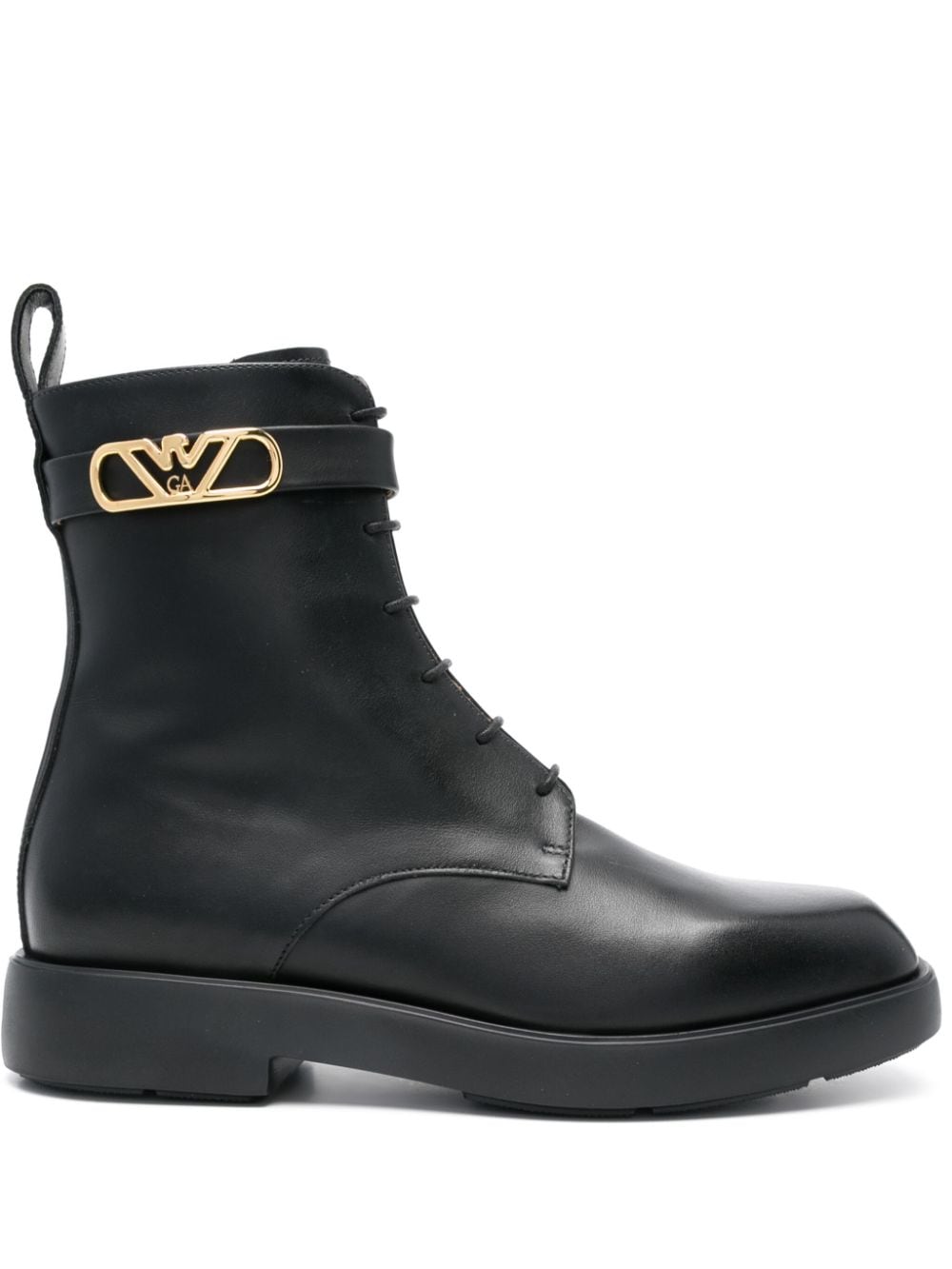 Emporio Armani Capsule Black Leather Ankle Boots image 0