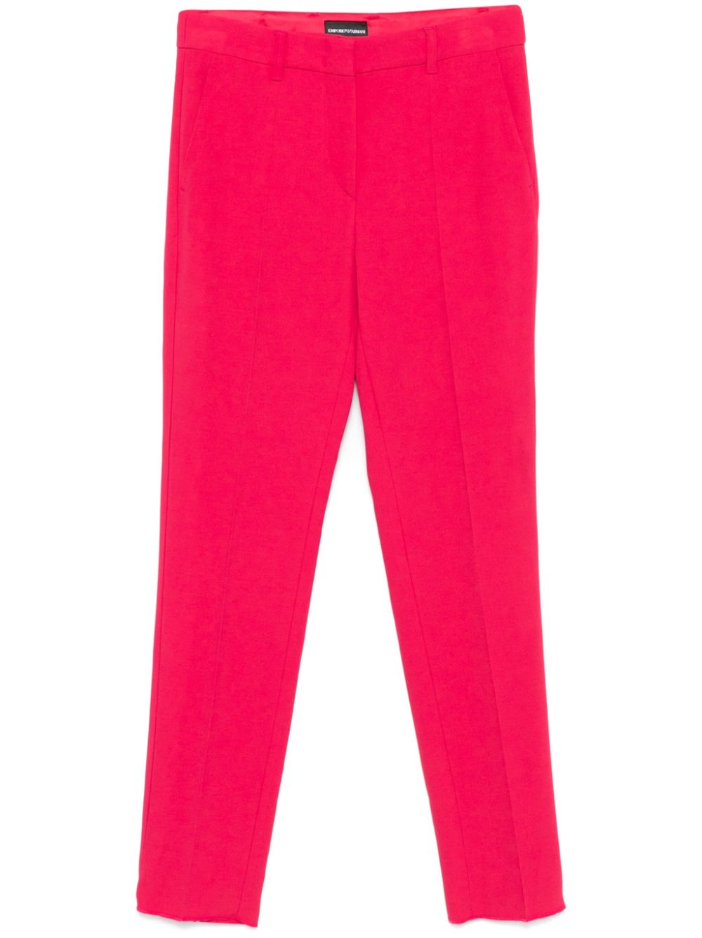 Emporio Armani Pink Crepe Straight Leg Trousers image 0