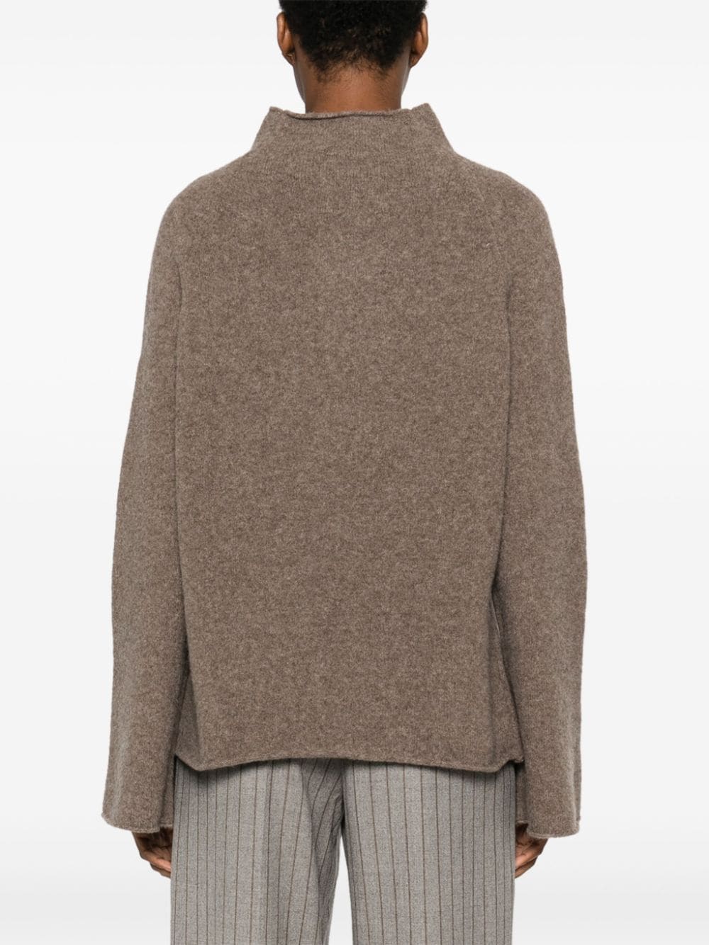 FILIPPA K Grey Mock Neck Long Sleeve Sweater image 2