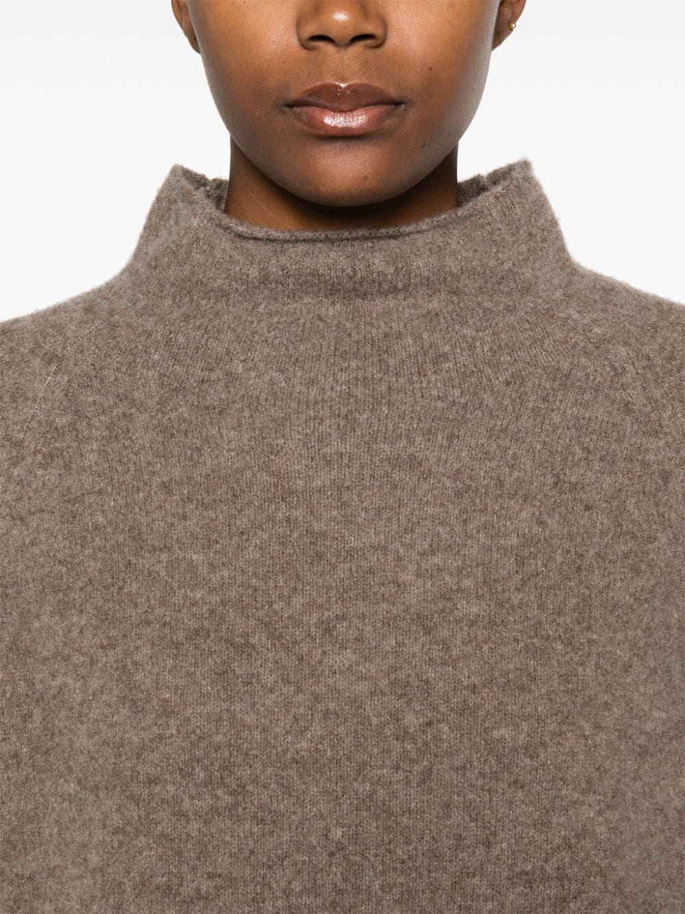 FILIPPA K Grey Mock Neck Long Sleeve Sweater image 3