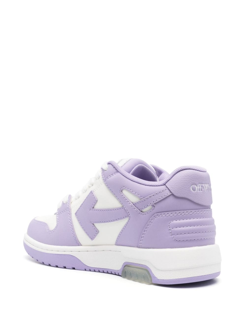 Off-White Lilac Leather Sneakers image 1