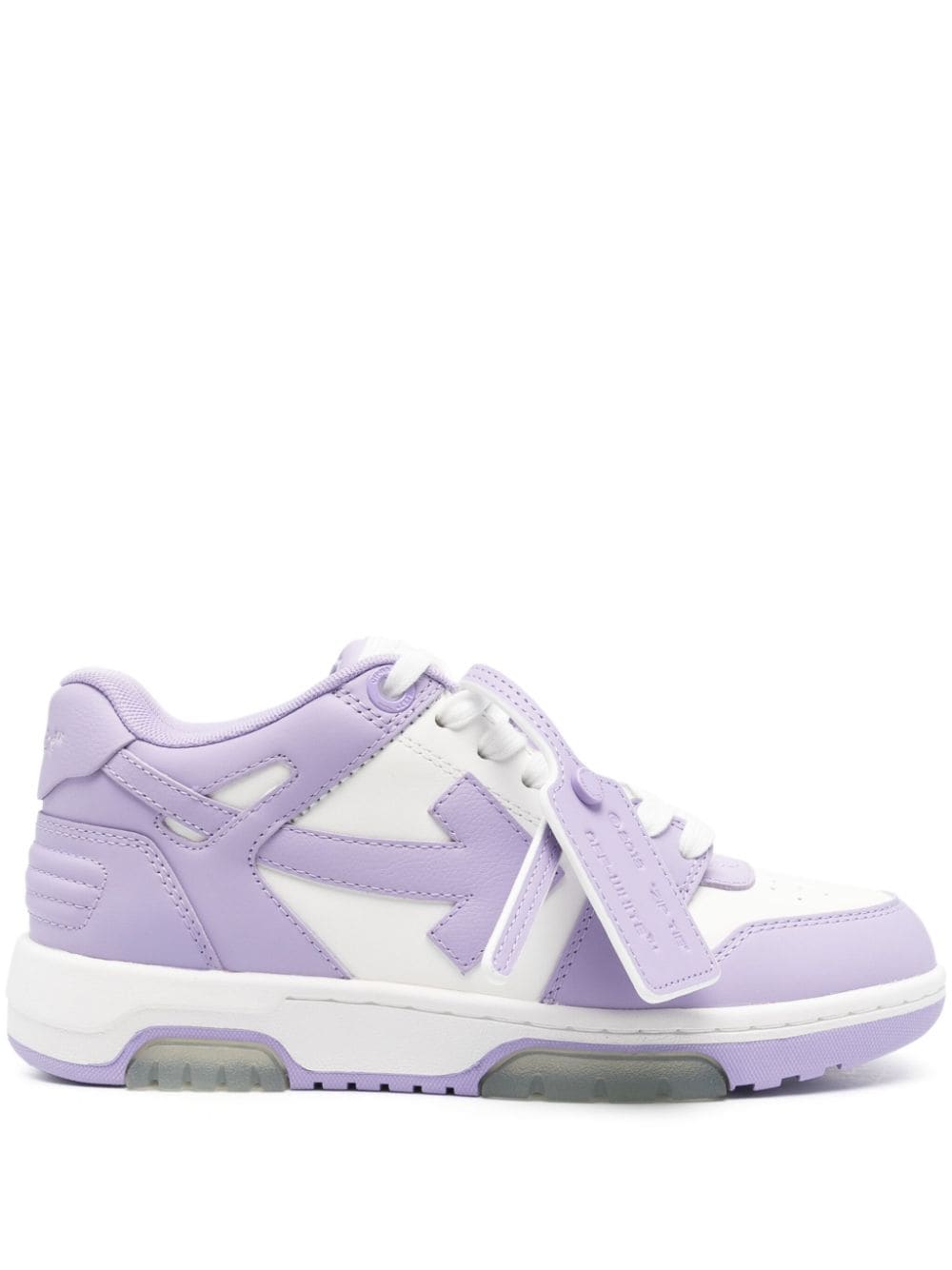 Off-White Lilac Leather Sneakers image 0