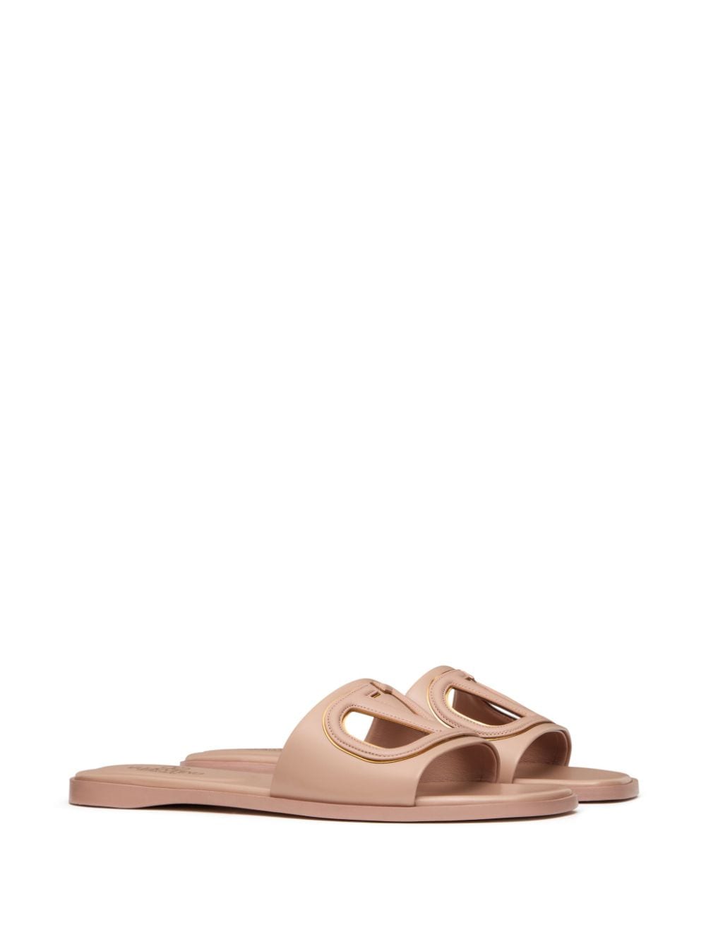 Valentino Garavani VLogo Signature Open-Toe Sandals - Powder Pink image 1