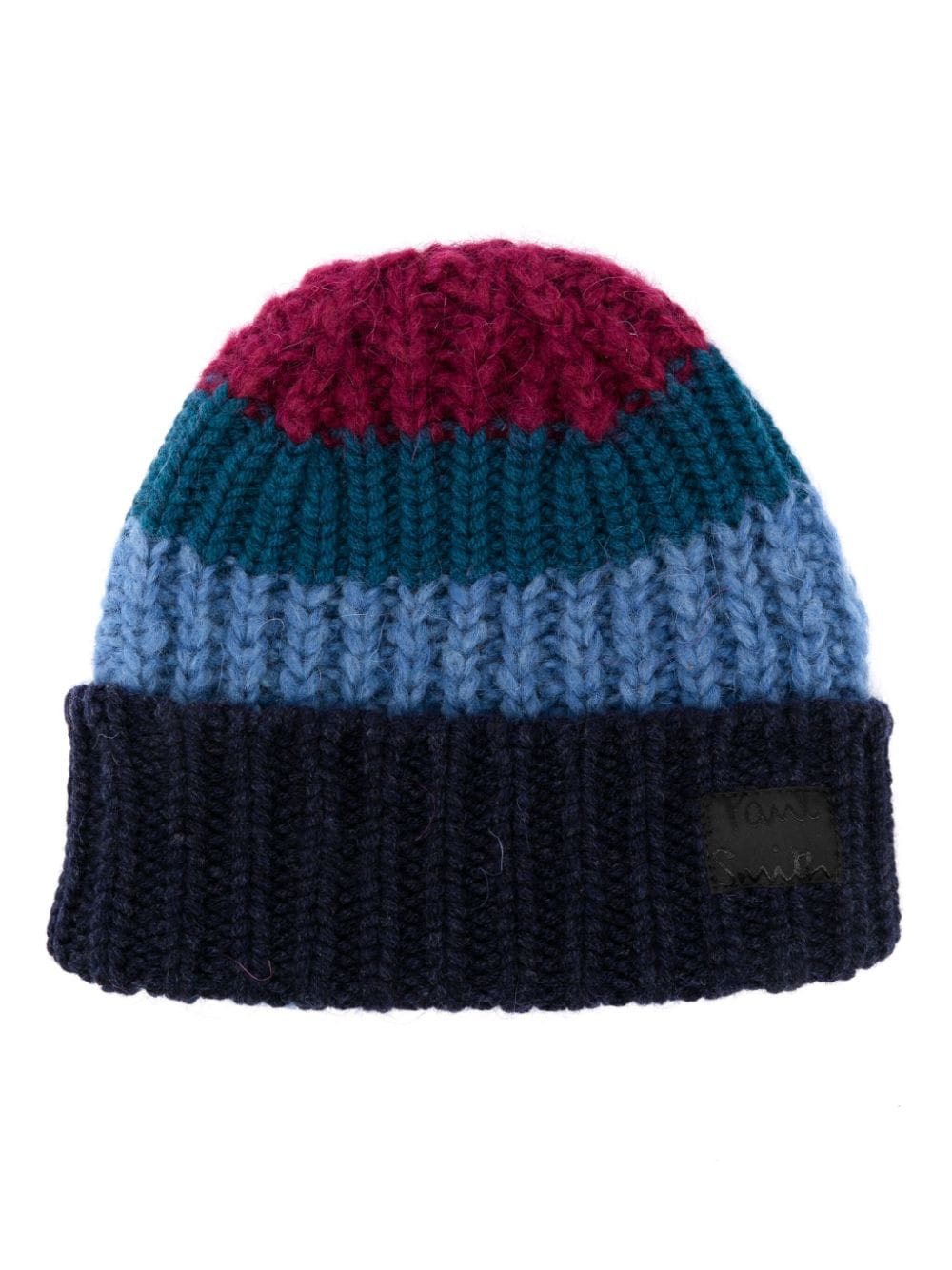 Paul Smith Blue Striped Lambswool Hat image 0