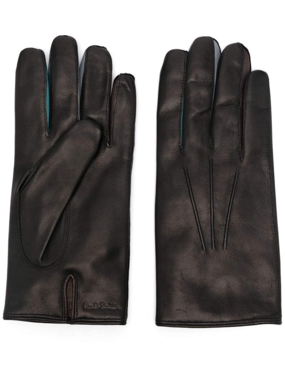 Paul Smith Black Lambskin Leather Gloves image 0