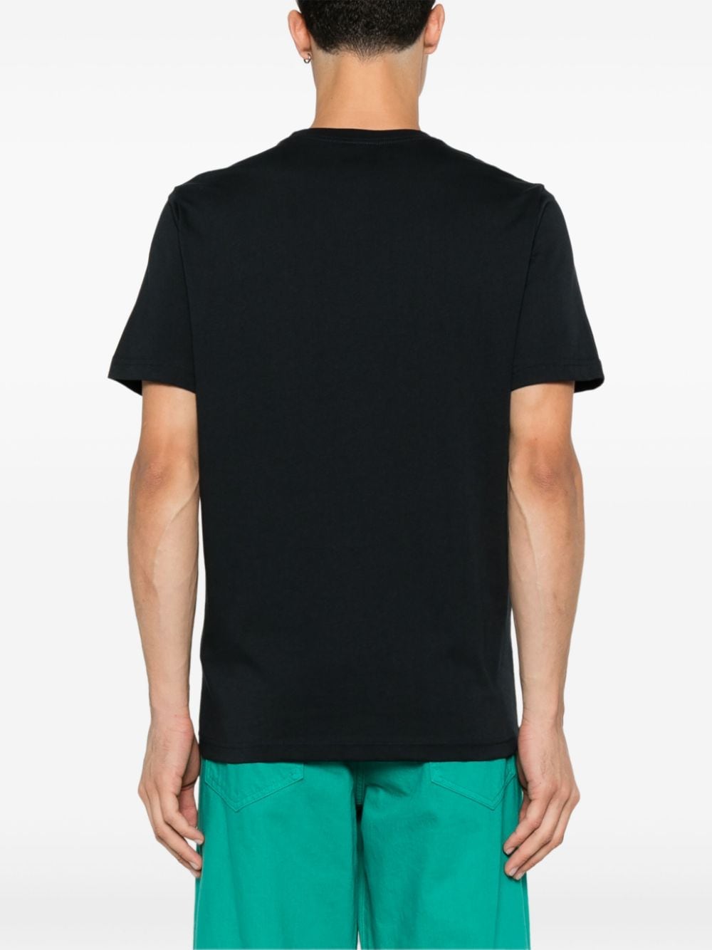 Paul Smith Men's Black T-Shirt with PS Badges Print image 4