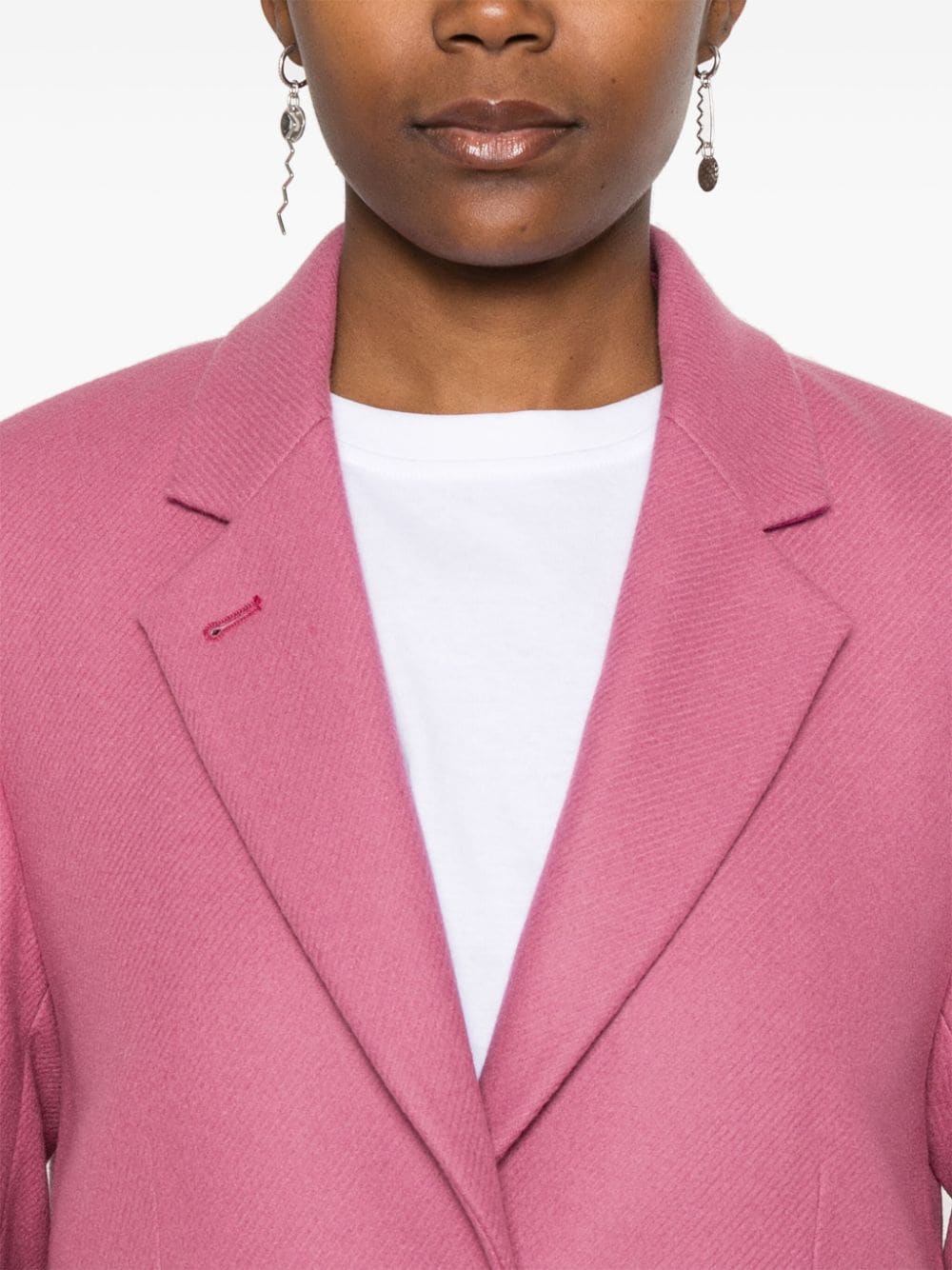 Paul Smith Pink Wool Blend Coat image 1