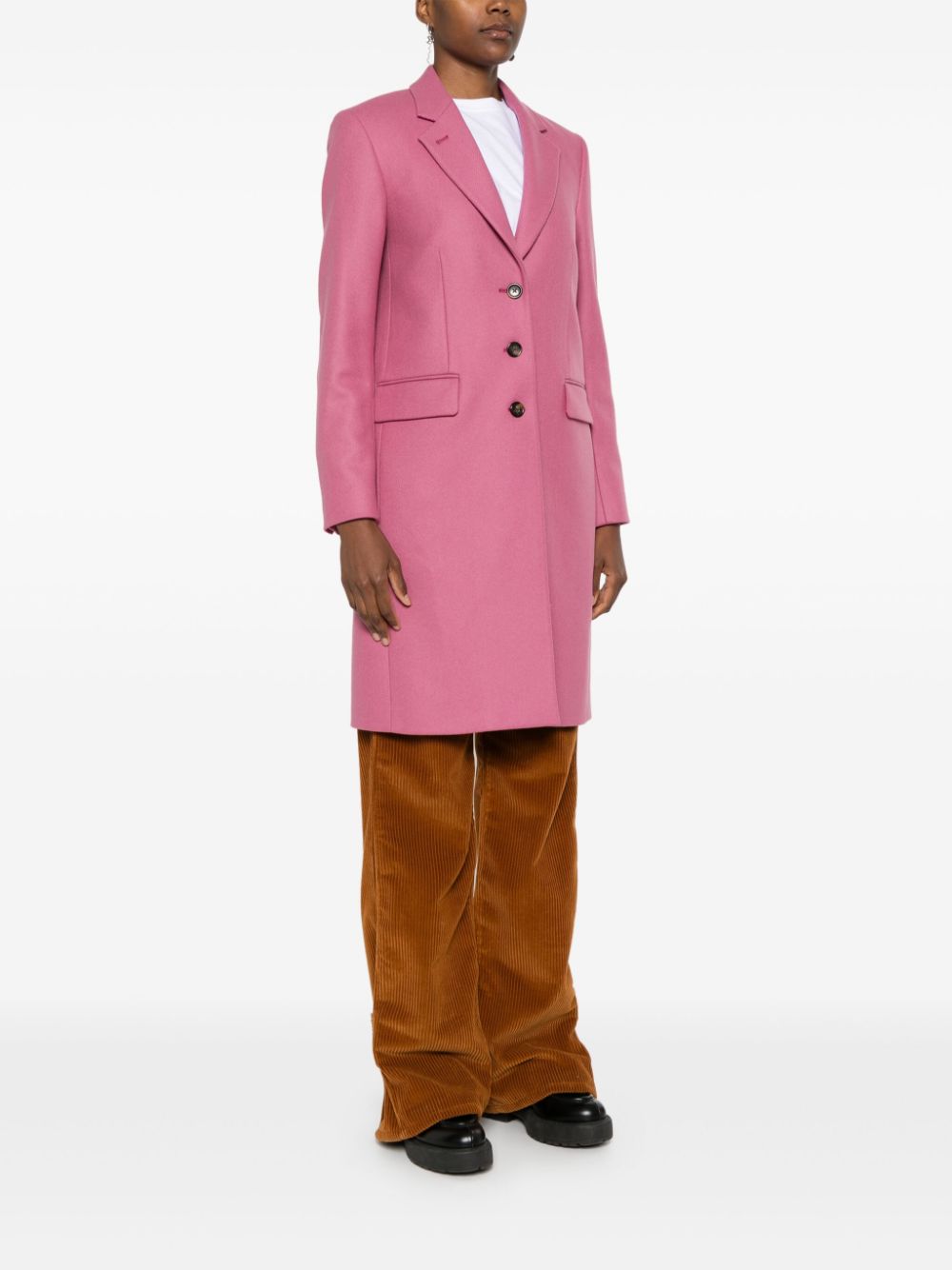 Paul Smith Pink Wool Blend Coat image 2