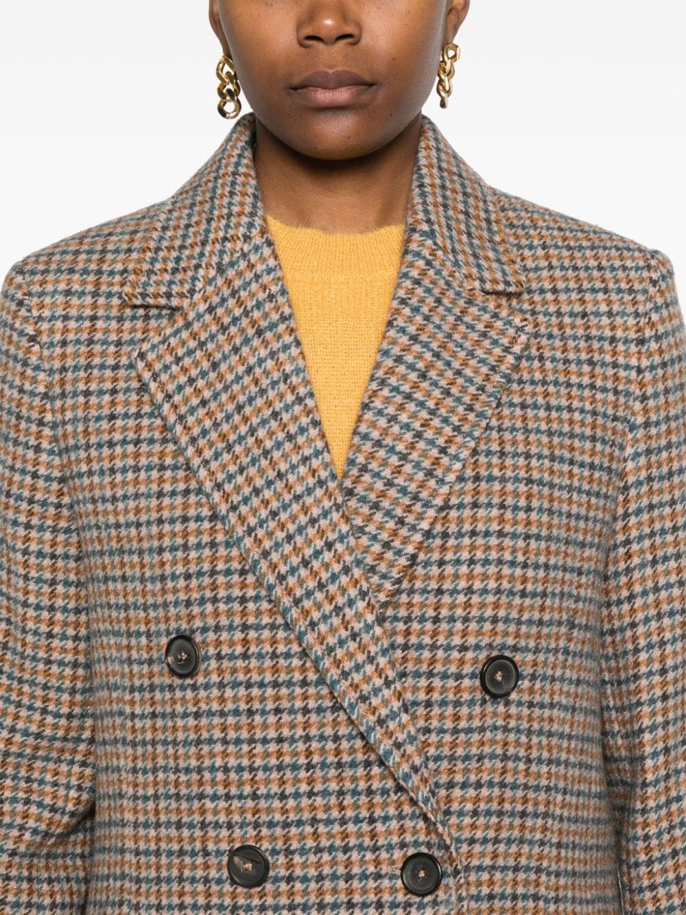 Paul Smith Multicolor Houndstooth Wool Coat image 2