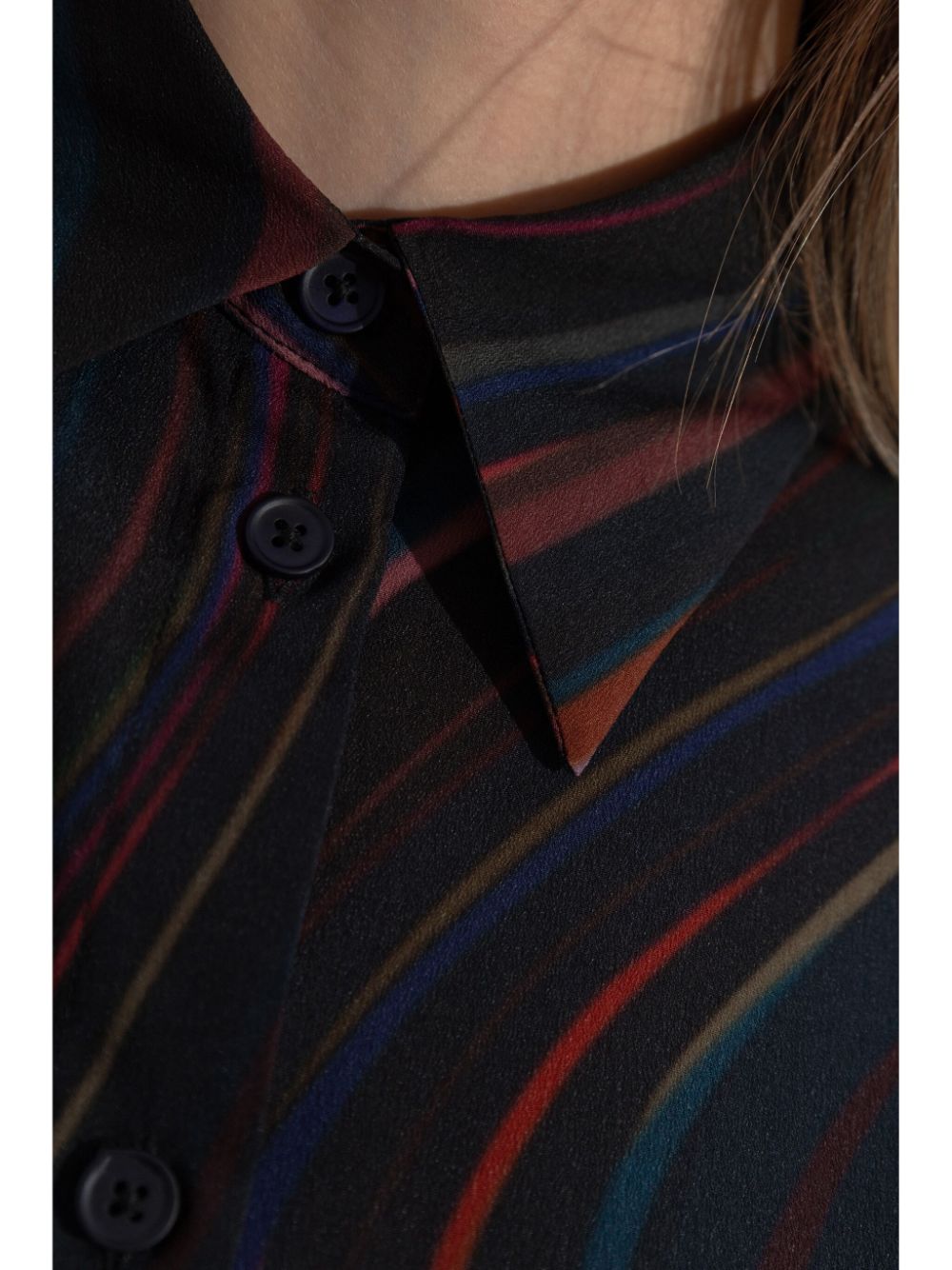 Paul Smith Blue Graphic Print Long Sleeve Shirt image 4