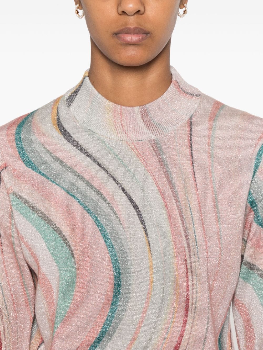 Paul Smith Multicolor Swirl Wool Blend Sweater image 3