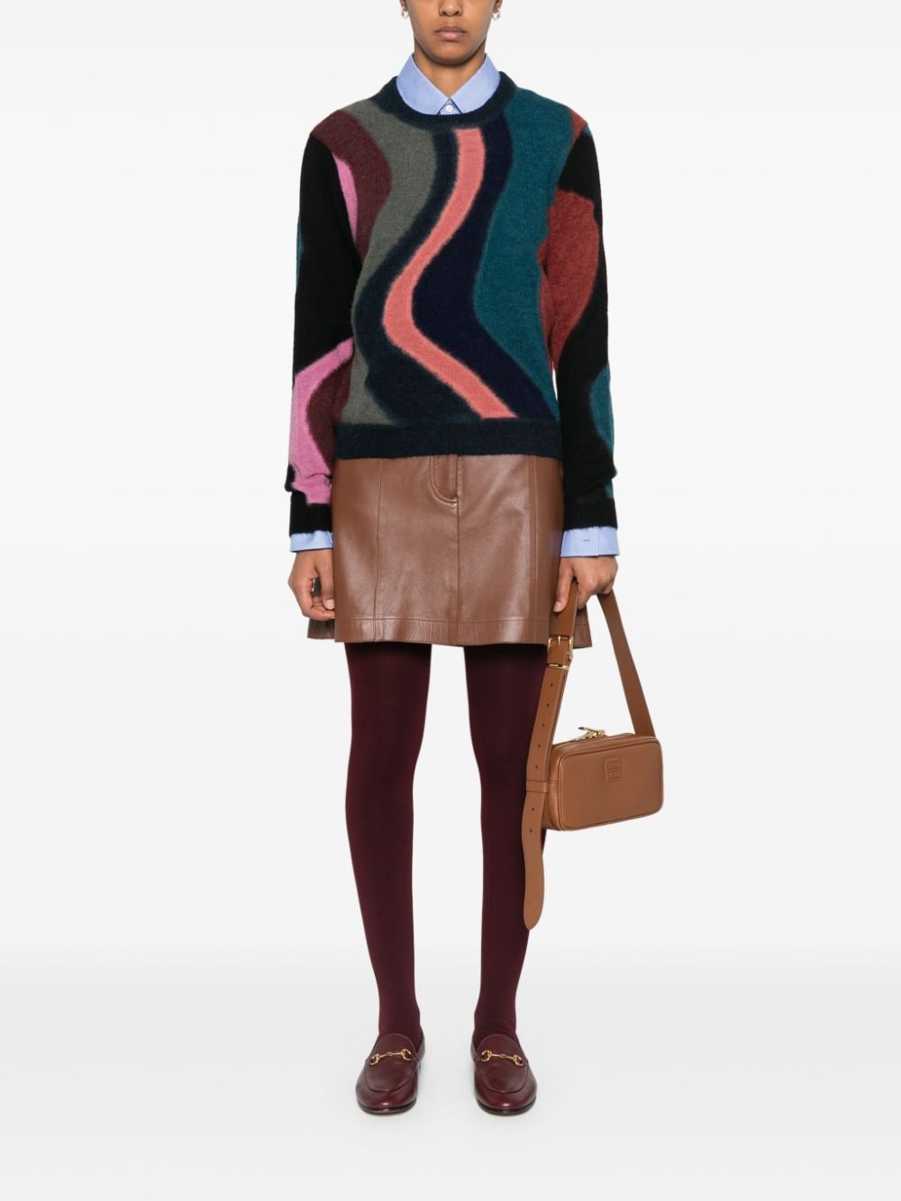 Paul Smith Black Swirl Knit Sweater image 2