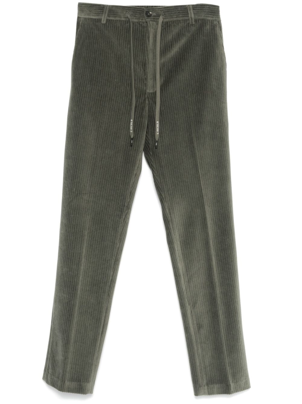 Circolo 1901 Moss Green Corduroy Trousers image 0