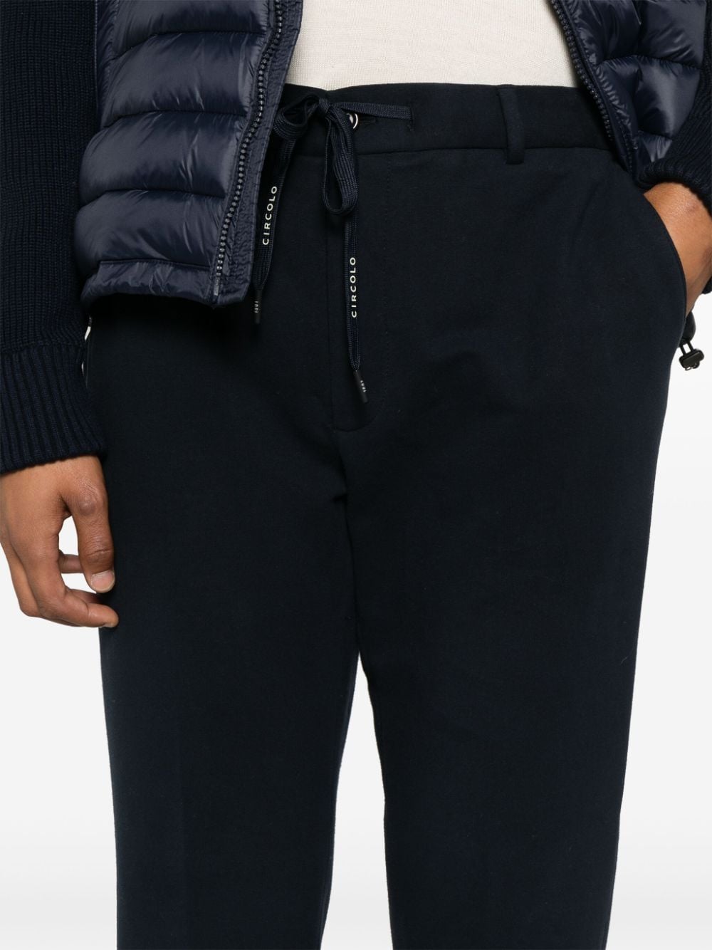 Circolo 1901 Blue Cotton Blend Fleece Trousers image 4