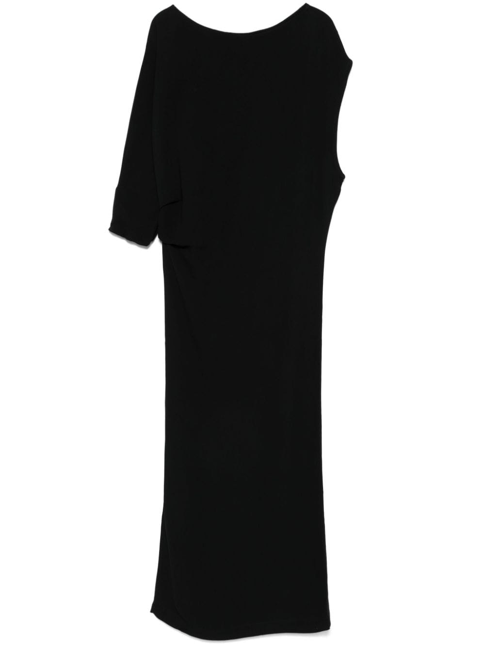 HERSKIND Asymmetric Hem Black Crepe Dress image 0