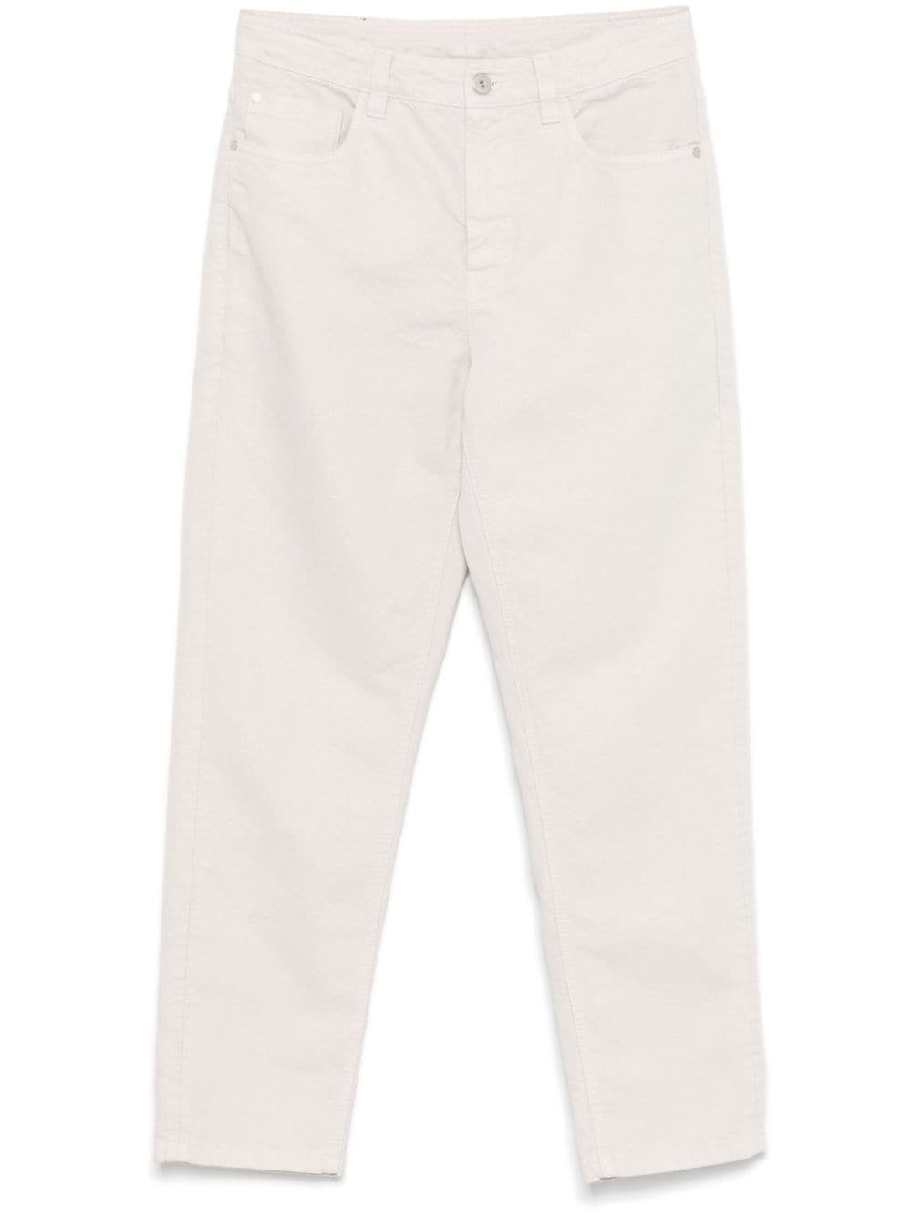 Brunello Cucinelli White Cotton Denim Trousers image 0