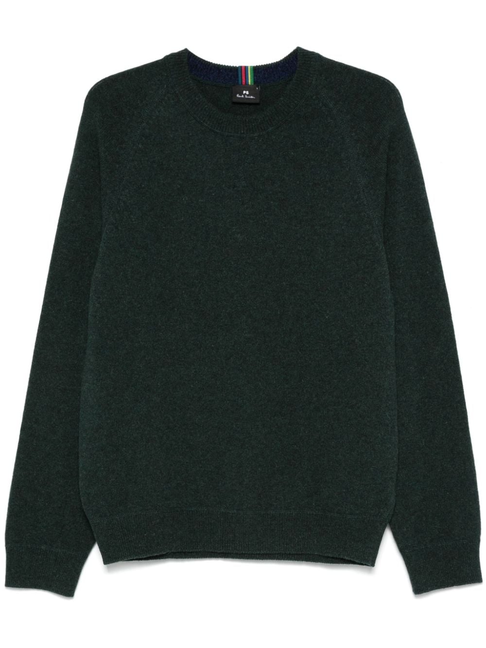 Paul Smith Forest Green Merino Wool Crew Neck Sweater image 0