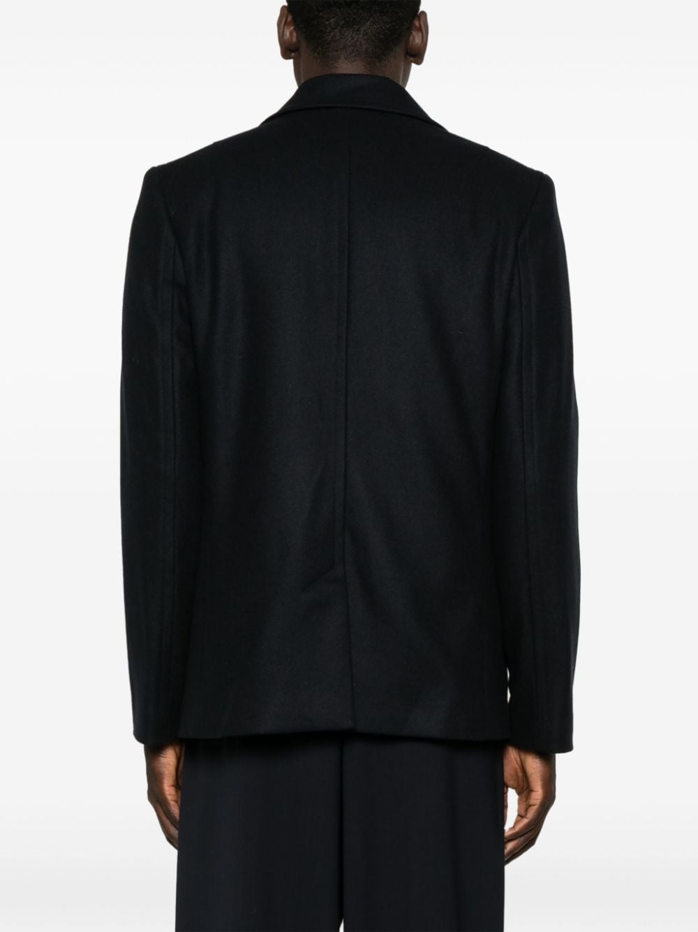 Paul Smith Blue Wool-Cashmere Blend Double-Breasted Coat image 1