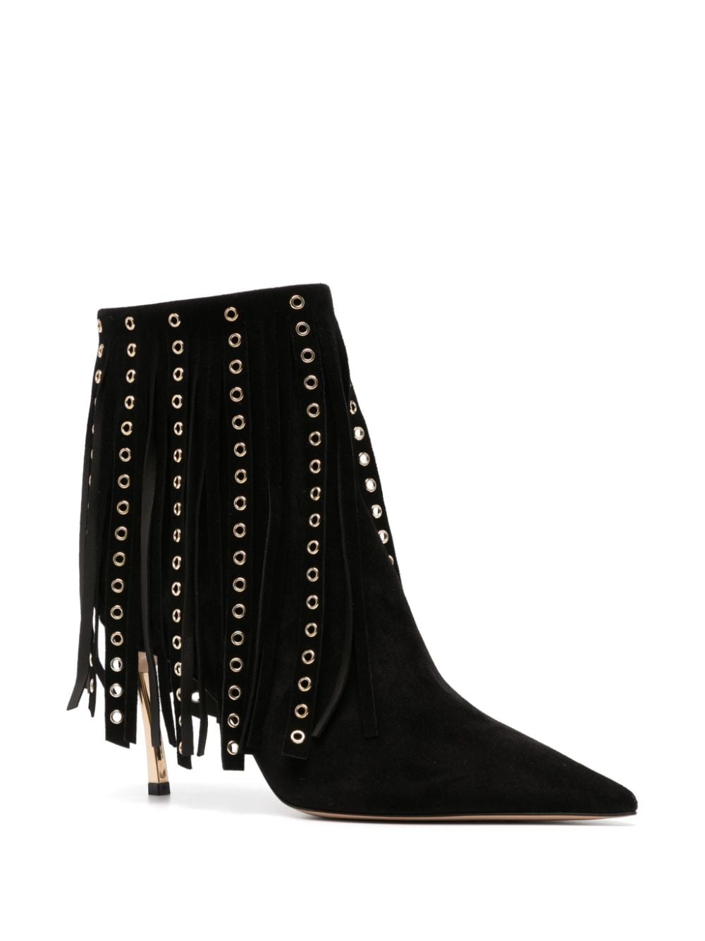 Casadei Black Leather Superblade Boots image 2