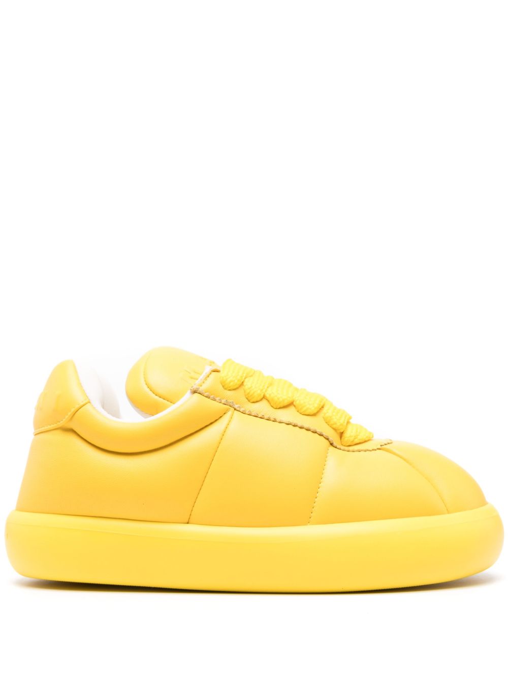 Marni Yellow Leather Sneakers image 0