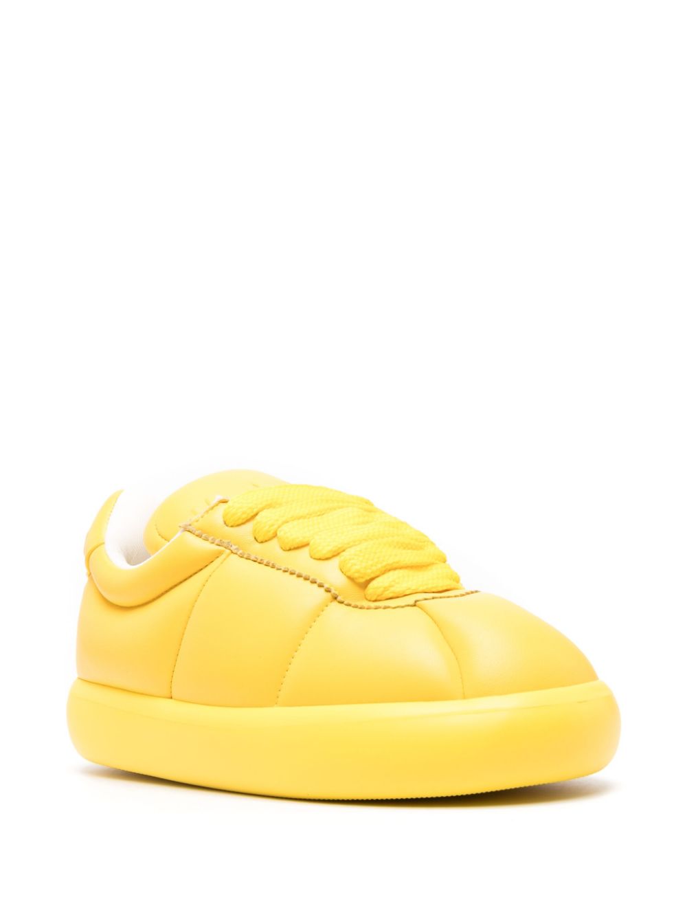 Marni Yellow Leather Sneakers image 1