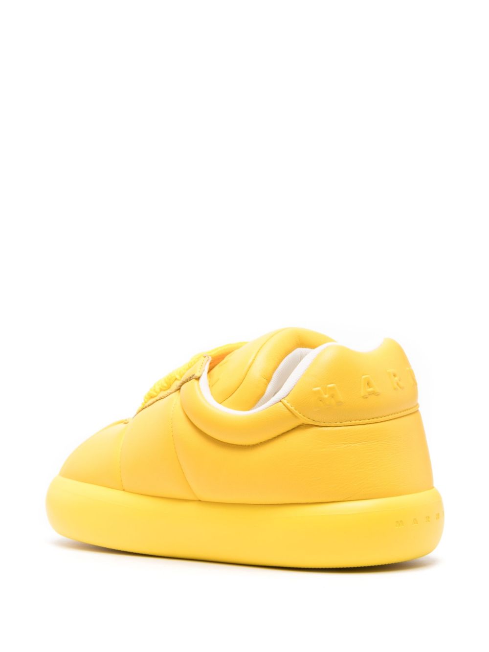 Marni Yellow Leather Sneakers image 3