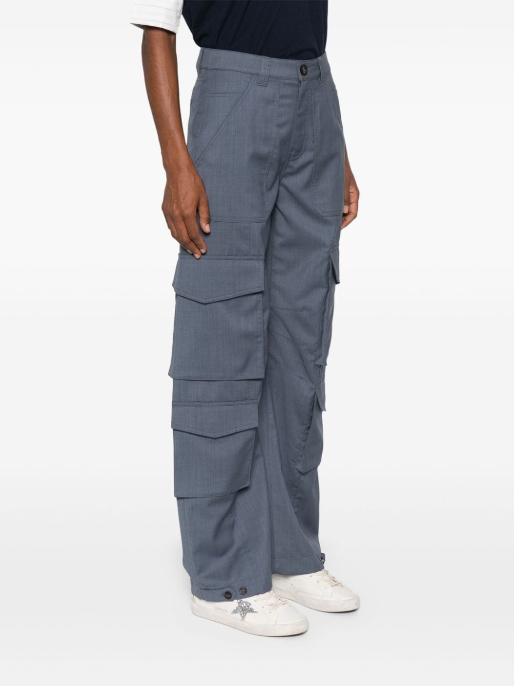 Golden Goose Grey Cargo Trousers image 4