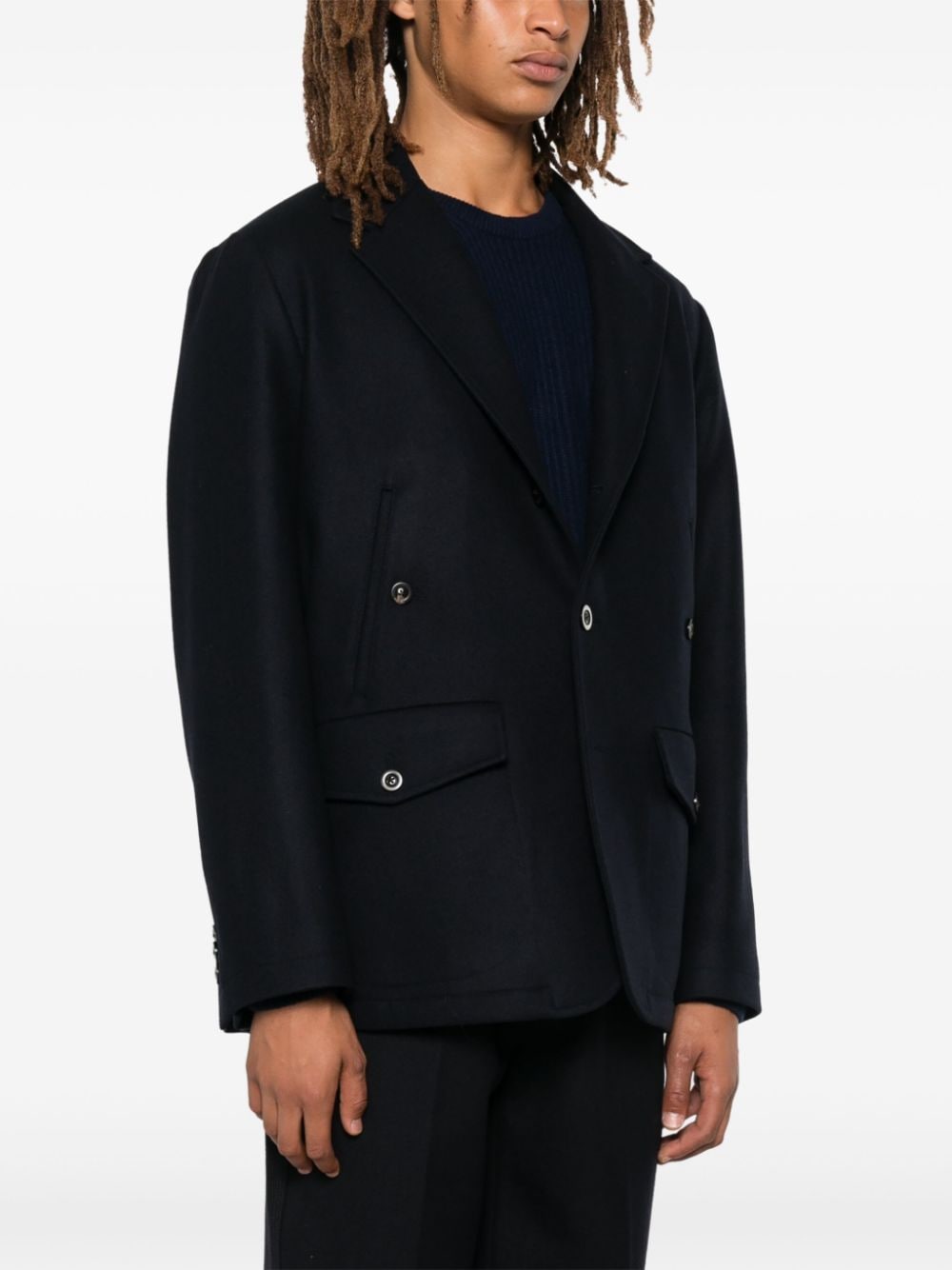 Boglioli Blue Blazer: Italian Tailoring Excellence image 2