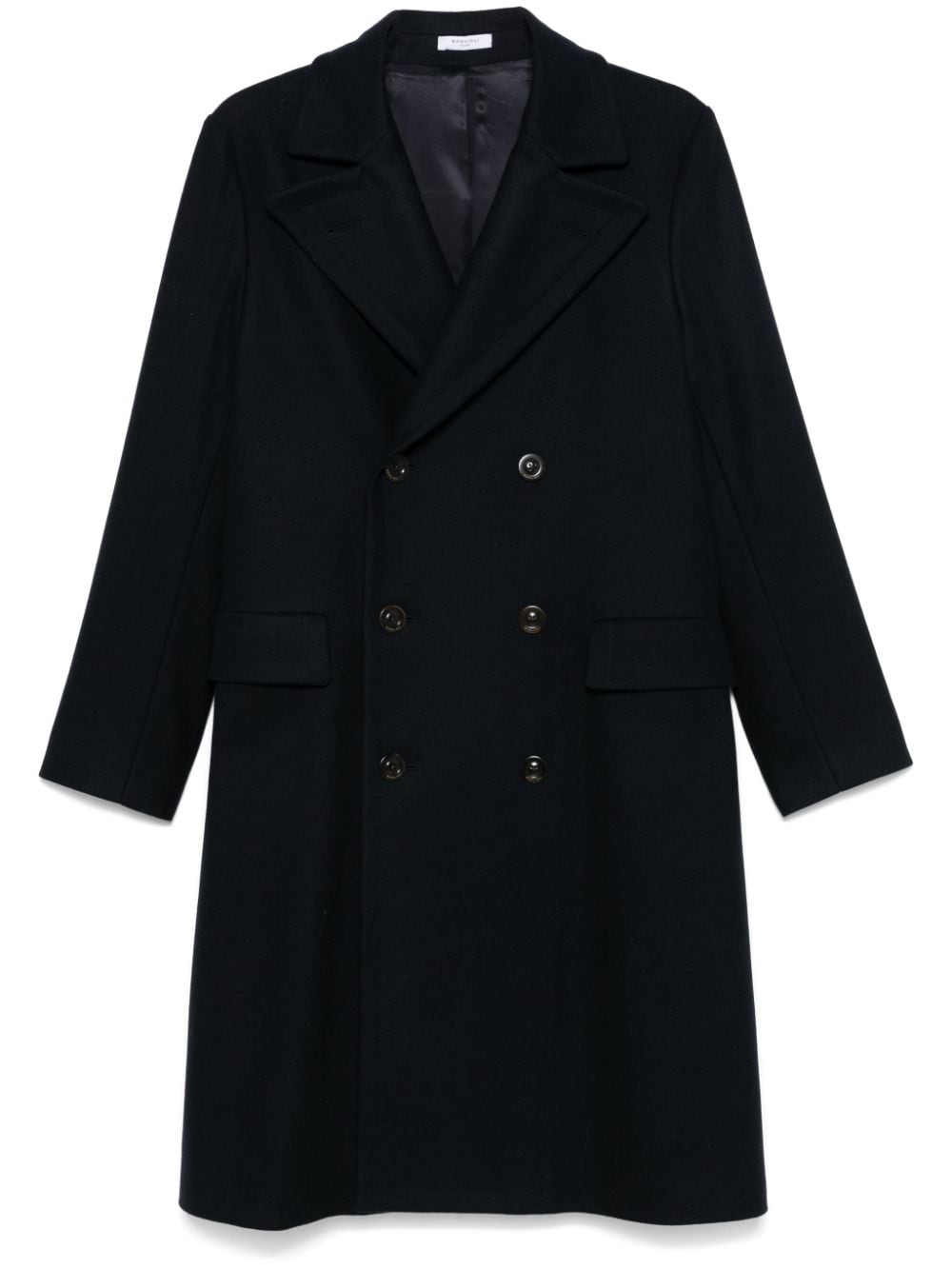 Boglioli Midnight Blue Wool Blend Double-Breasted Coat image 0