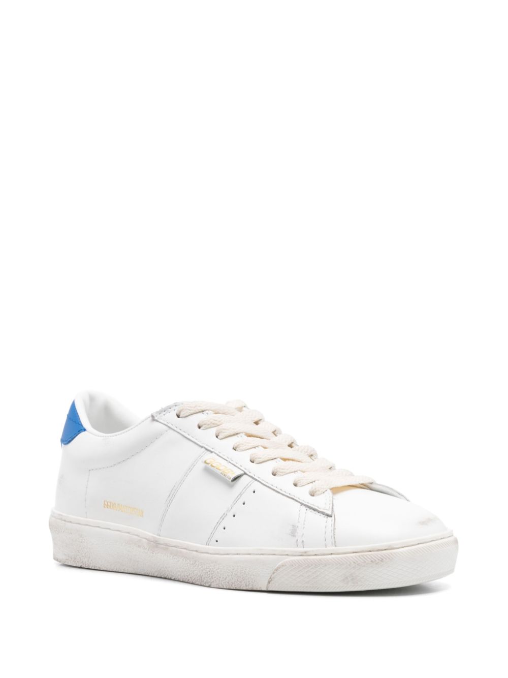 Golden Goose Deluxe Brand  Blue Distressed Leather Sneakers image 1