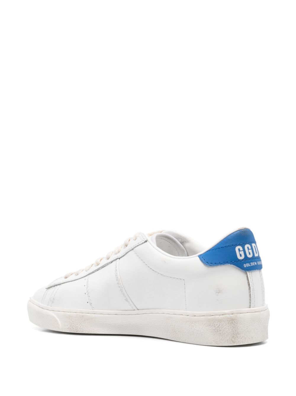 Golden Goose Deluxe Brand  Blue Distressed Leather Sneakers image 3