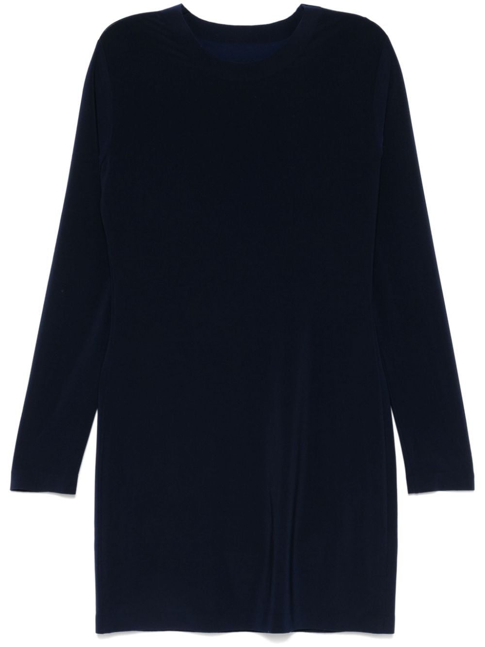 Norma Kamali Blue Stretch Jersey Fitted Dress image 0