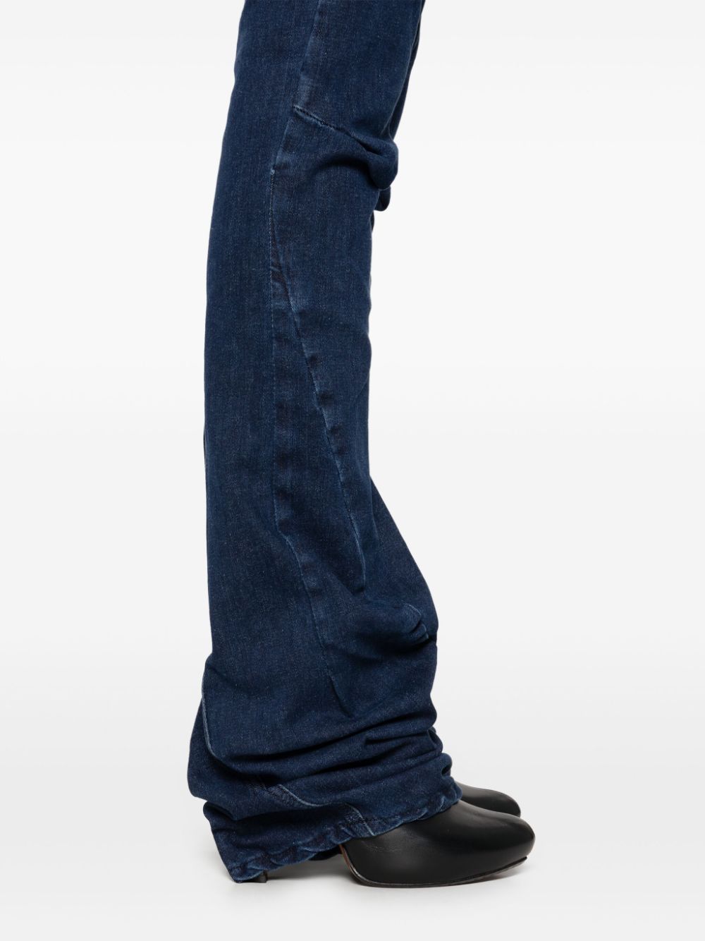 Ottolinger Blue Denim Draped Jeans image 4