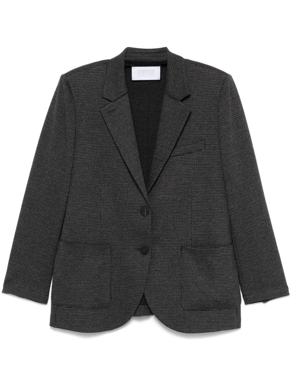 Harris Wharf London Grey Dogtooth Pattern Blazer image 0