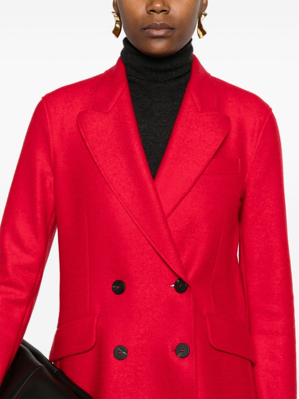 Harris Wharf London Red Virgin Wool Double-Breasted Jacket image 2