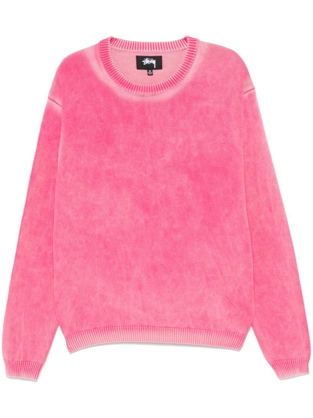 Stussy Pink Cotton Crewneck Sweater image 0