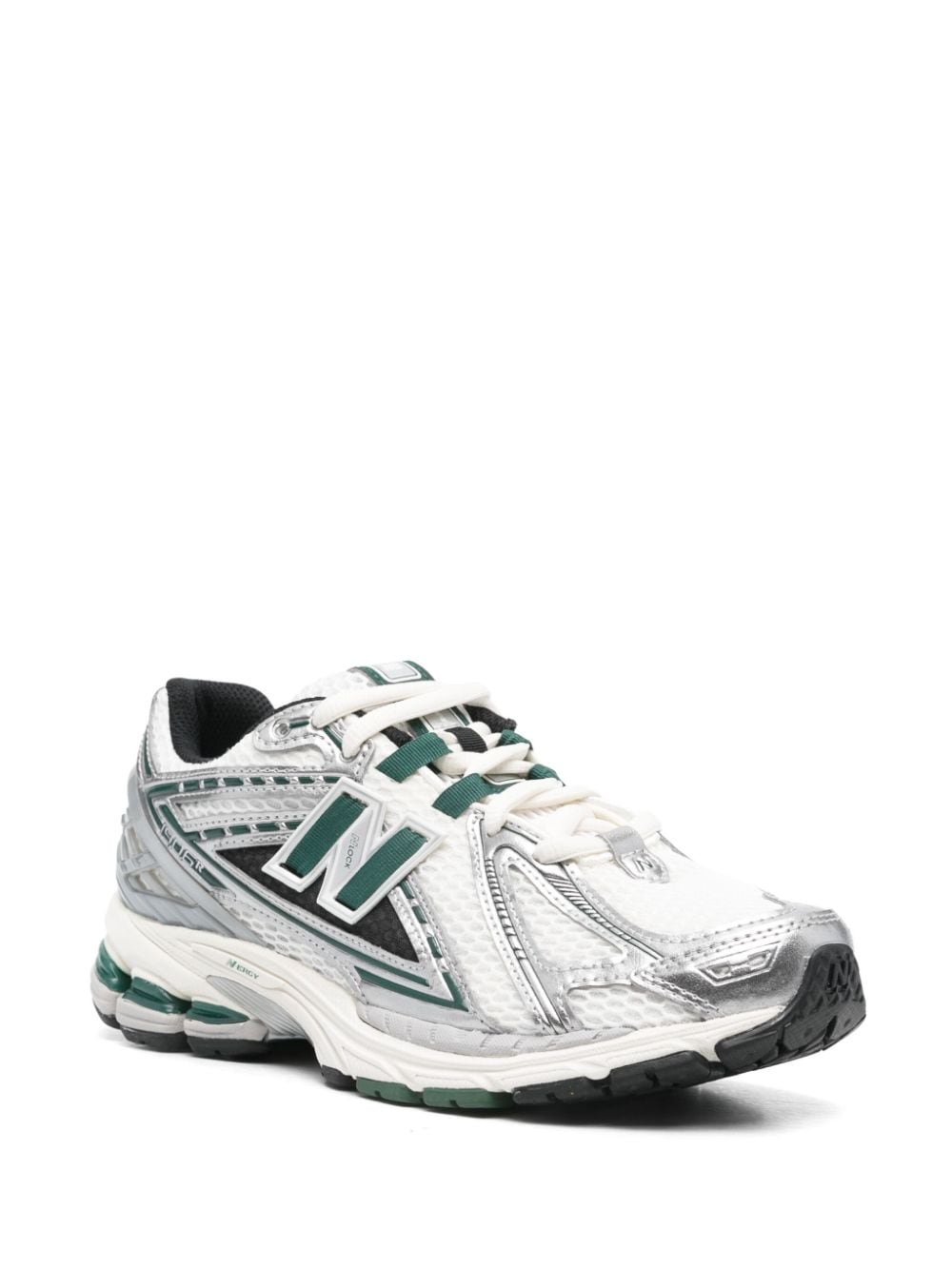 New Balance 574 Sneakers - White, Grey & Green image 3