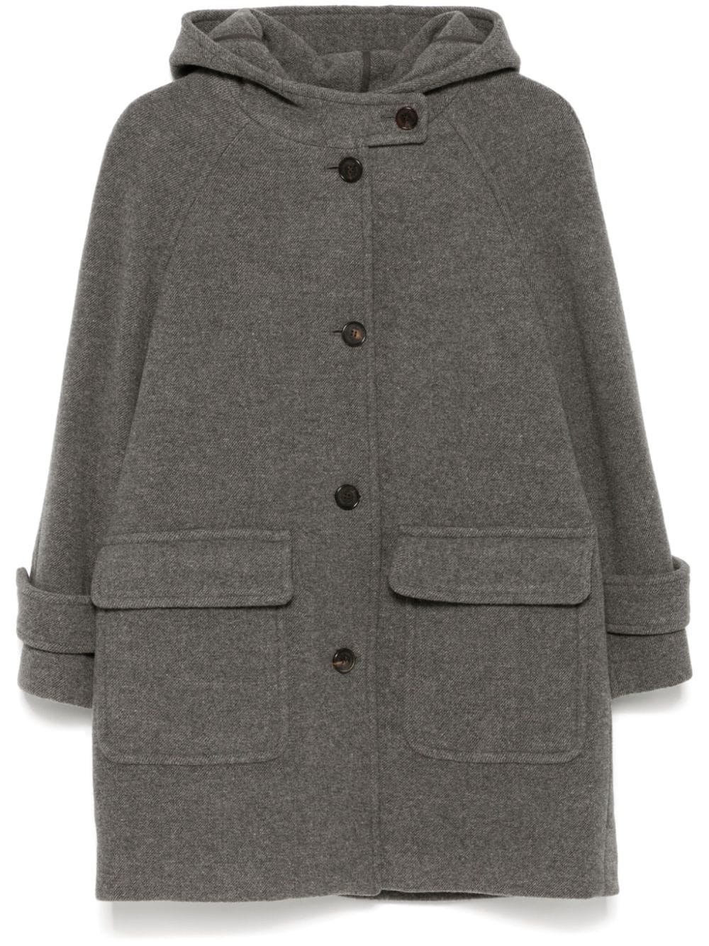 DUNST Grey Wool Blend Coat image 0