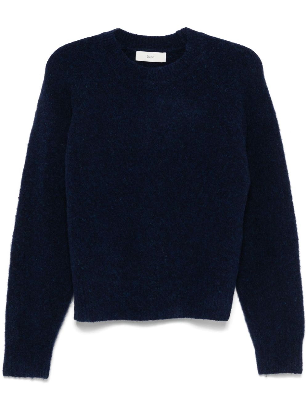 DUNST Blue Ribbed Knit Crew Neck Sweater - Unisex image 0